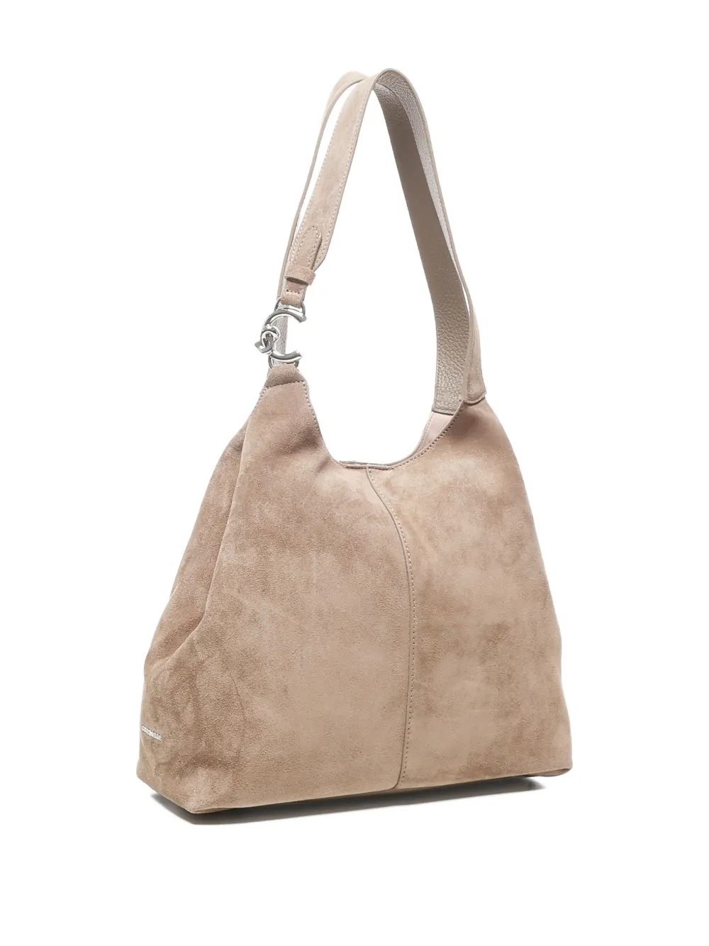 Coccinelle Suède schoudertas Beige