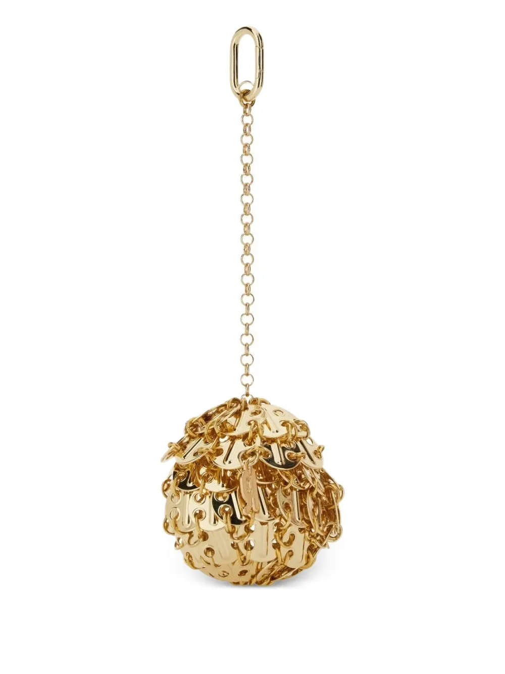 Rabanne chain charm keyring | Gold | Image 1