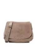 Coccinelle suede flap cross body bag - Neutrals