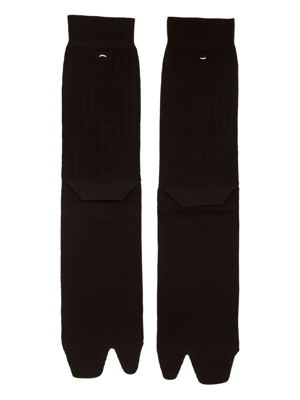 Maison Margiela ribbed split-toe socks - ブラック Maison Margiela ribbed split-toe socks - ブラック