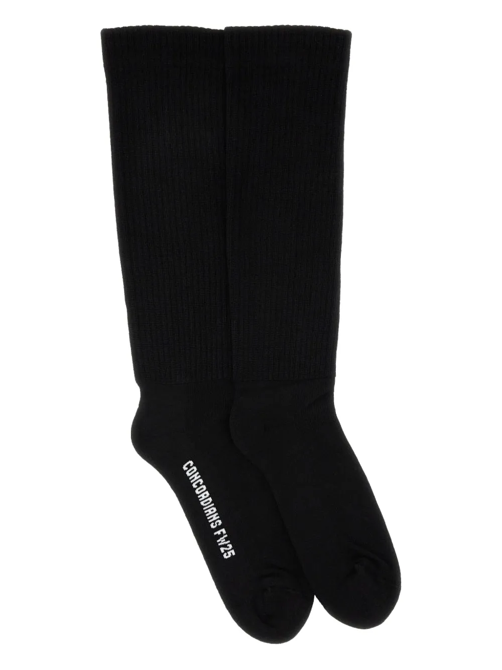 Rick Owens ribbed socks | Black | Image 1