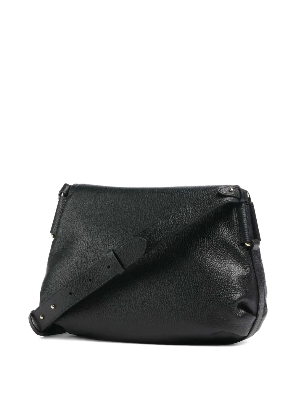 Coccinelle Rebekka crossbodytas van bewerkt leer Zwart