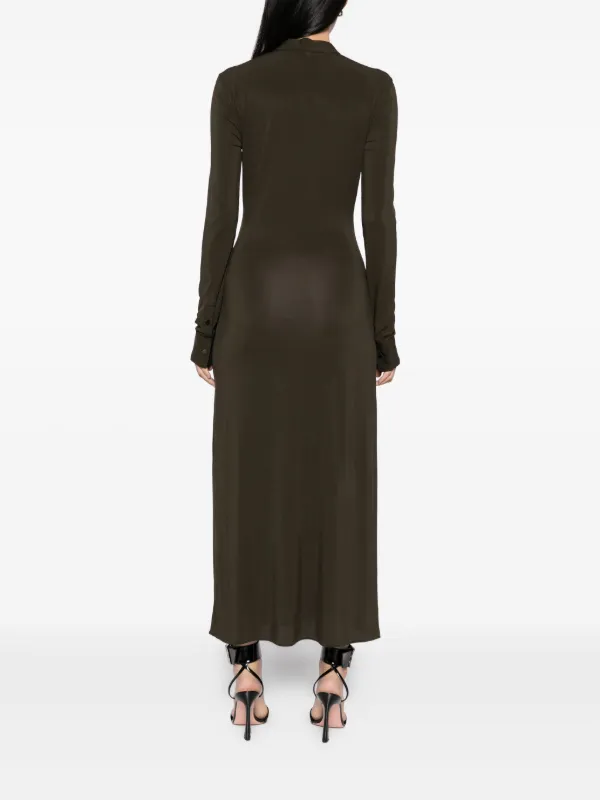 alaia dress green BABARONI Halter Chiffon Long Gown With Lace Strap Dusty Sage, Dusty Sage / US0 main image 1
