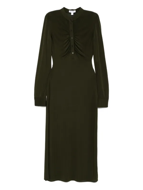 alaia green dress BABARONI Halter Chiffon Long Gown With Lace Strap Green, Green / US0 main image 0