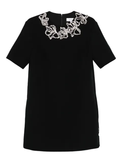 Safiyaa embellished short-sleeved mini day dress