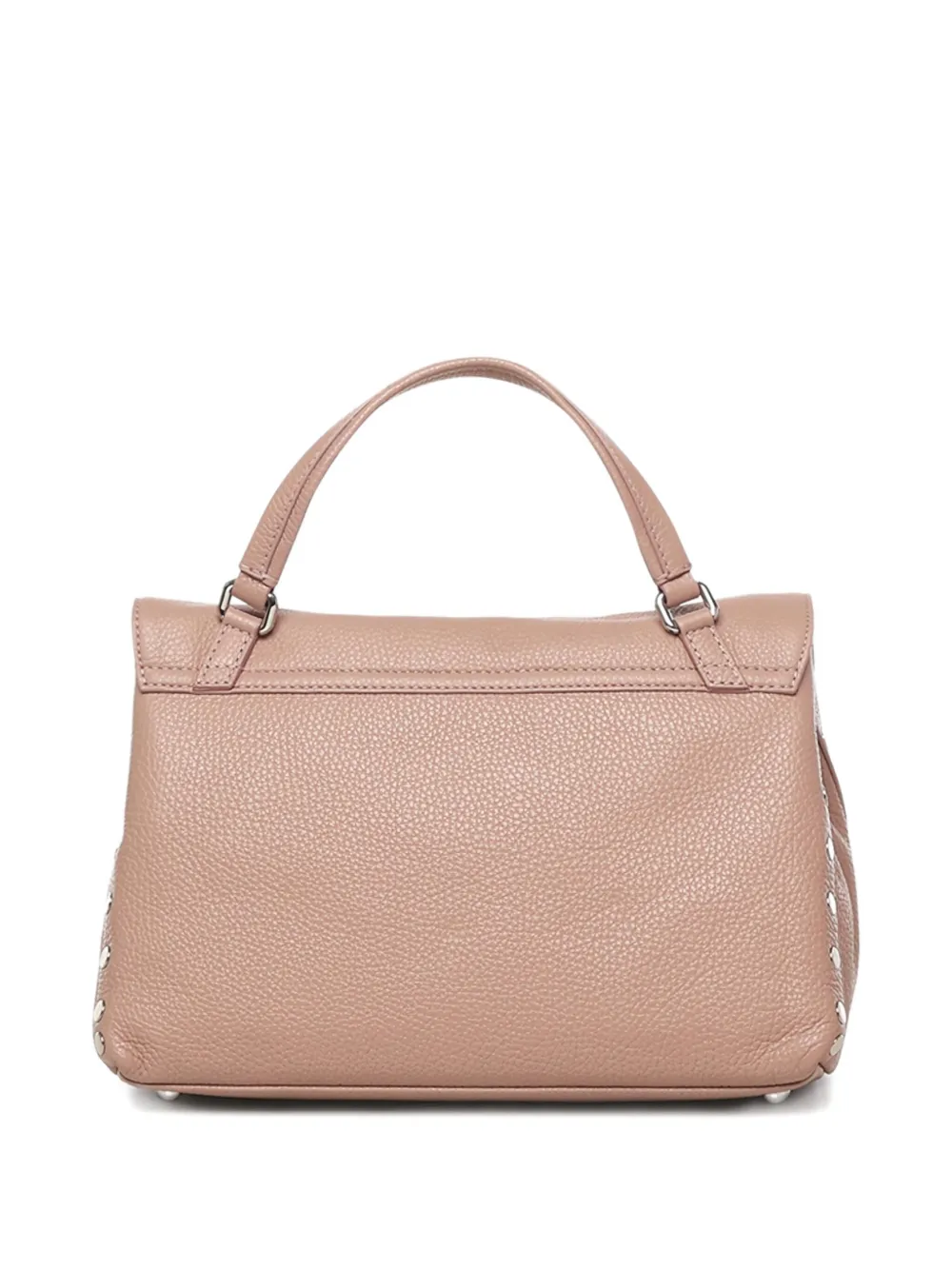 Zanellato Postina studded leather shoulder bag Roze