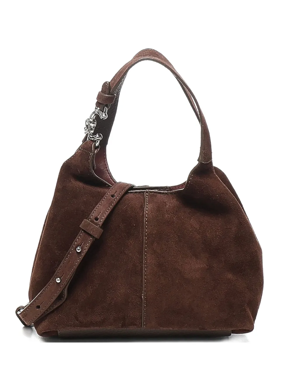 Coccinelle C-Easy suède leren schoudertas Bruin