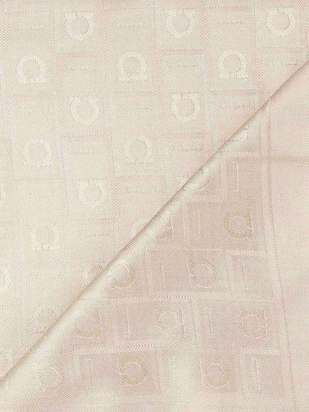 Ferragamo Gancini-pattern scarf Beige