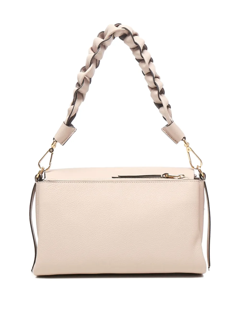 Coccinelle Schoudertas met gevlochten detail Beige