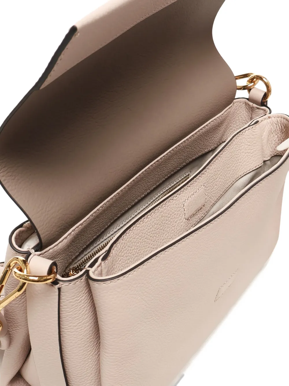 Coccinelle Schoudertas met gevlochten detail Beige