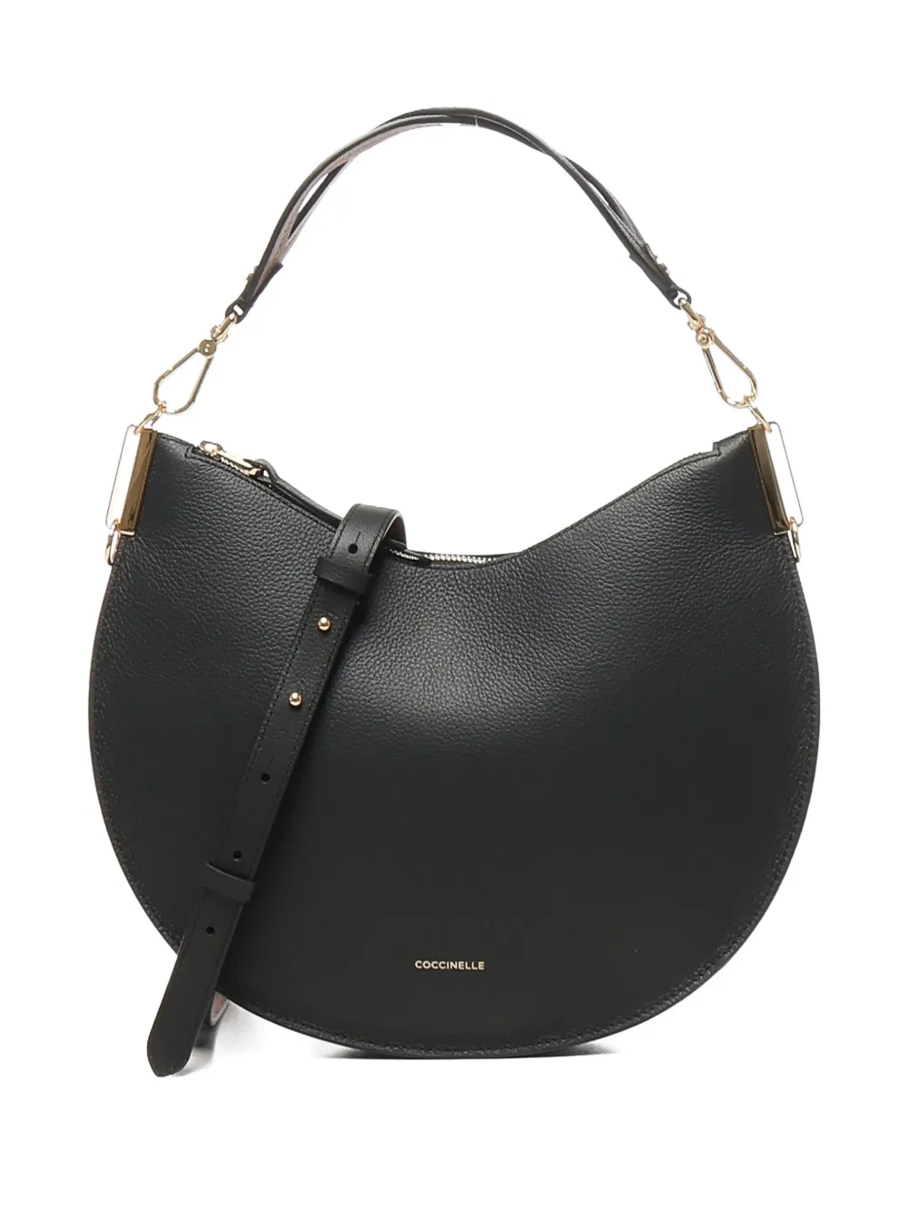 Coccinelle Sunup half-moon top-handle shoulder bag | Black | Image 1