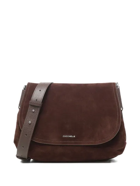 Coccinelle suede leather shoulder bag