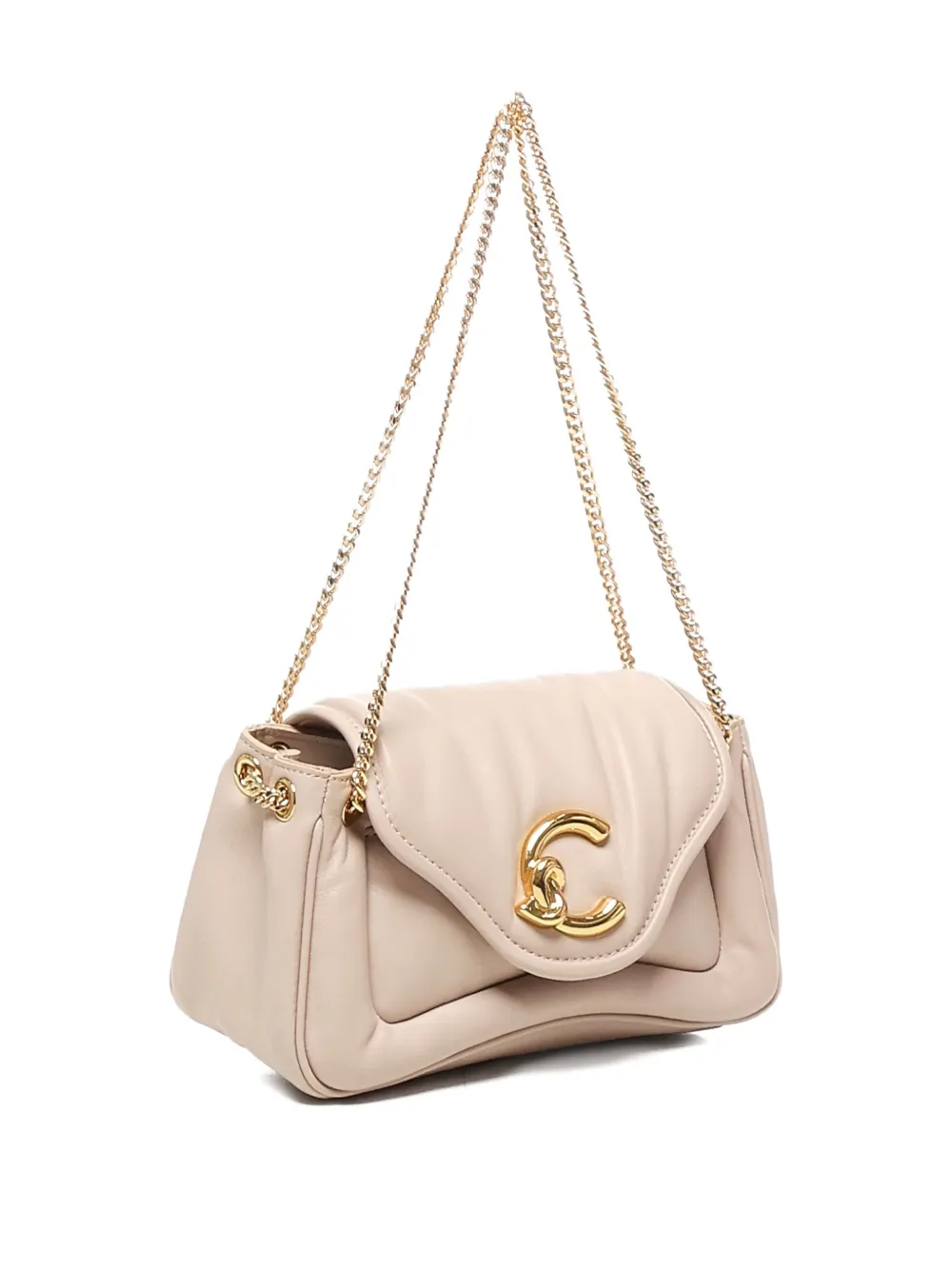 Coccinelle C-Me gewatteerde schoudertas Beige