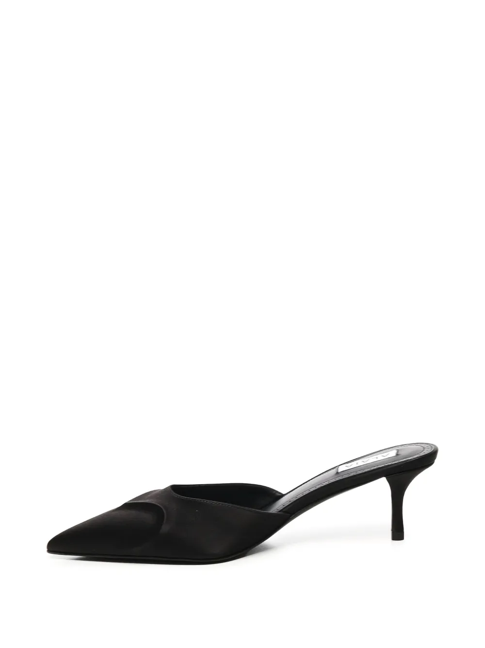 Alaïa 55mm satin cut-out mules | Heeled Mules | Image 2