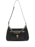 Coccinelle Beat chain-trimmed shoulder bag - Black