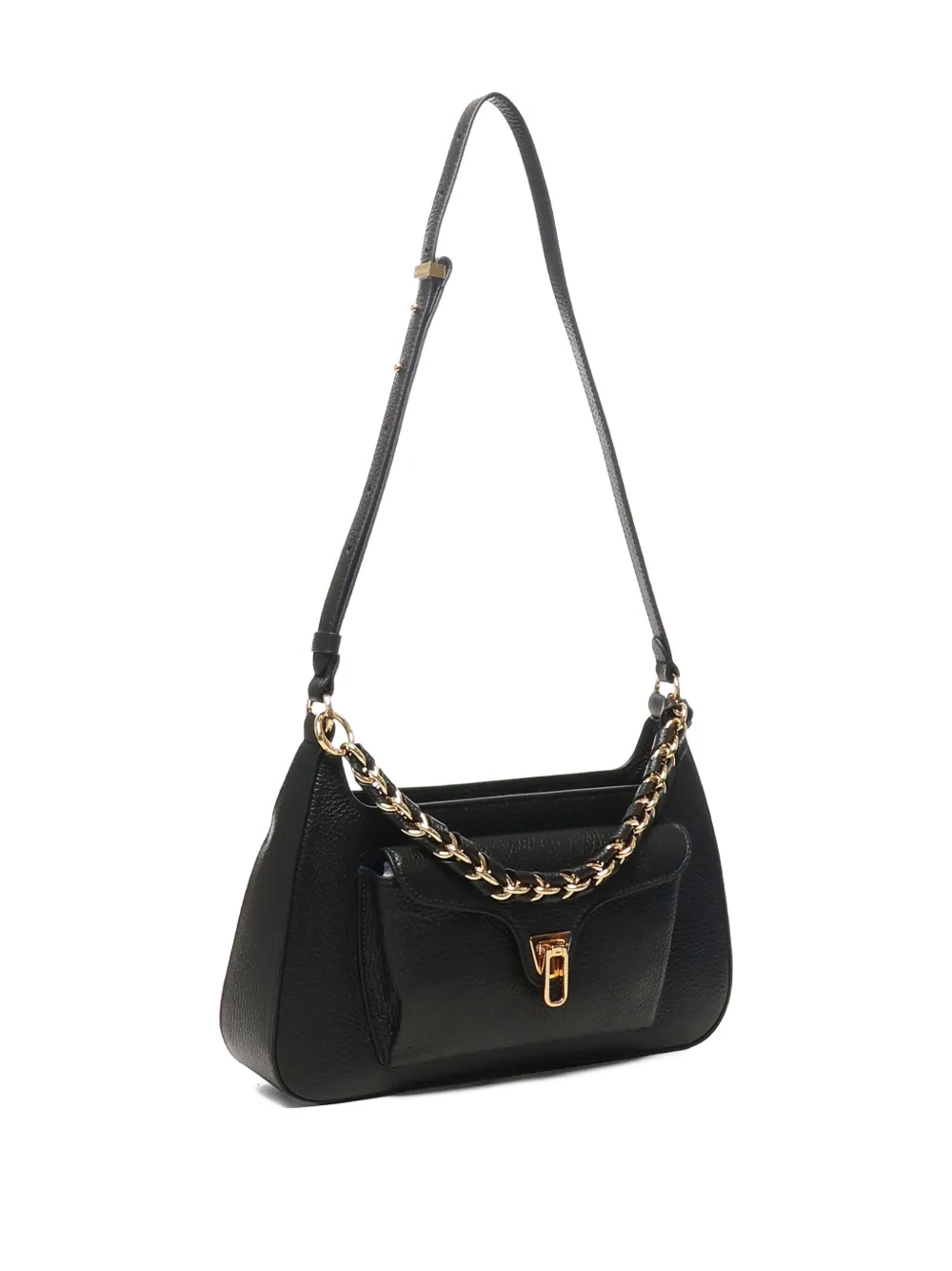 Coccinelle Beat schoudertas met ketting Zwart