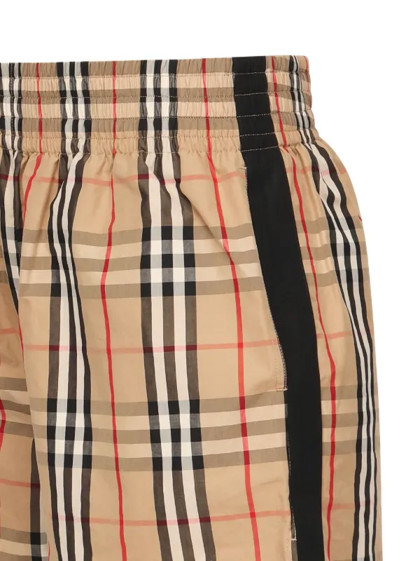 Burberry Check Cotton Shorts | Neutrals | FARFETCH