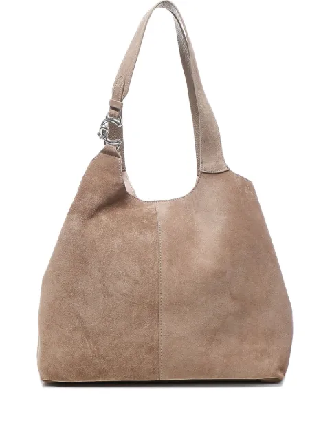 Coccinelle medium suede cufflink shoulder bag