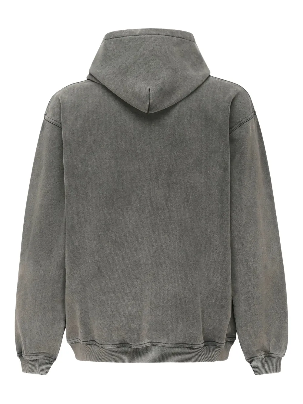 Represent embroidered cotton hoodie Grijs
