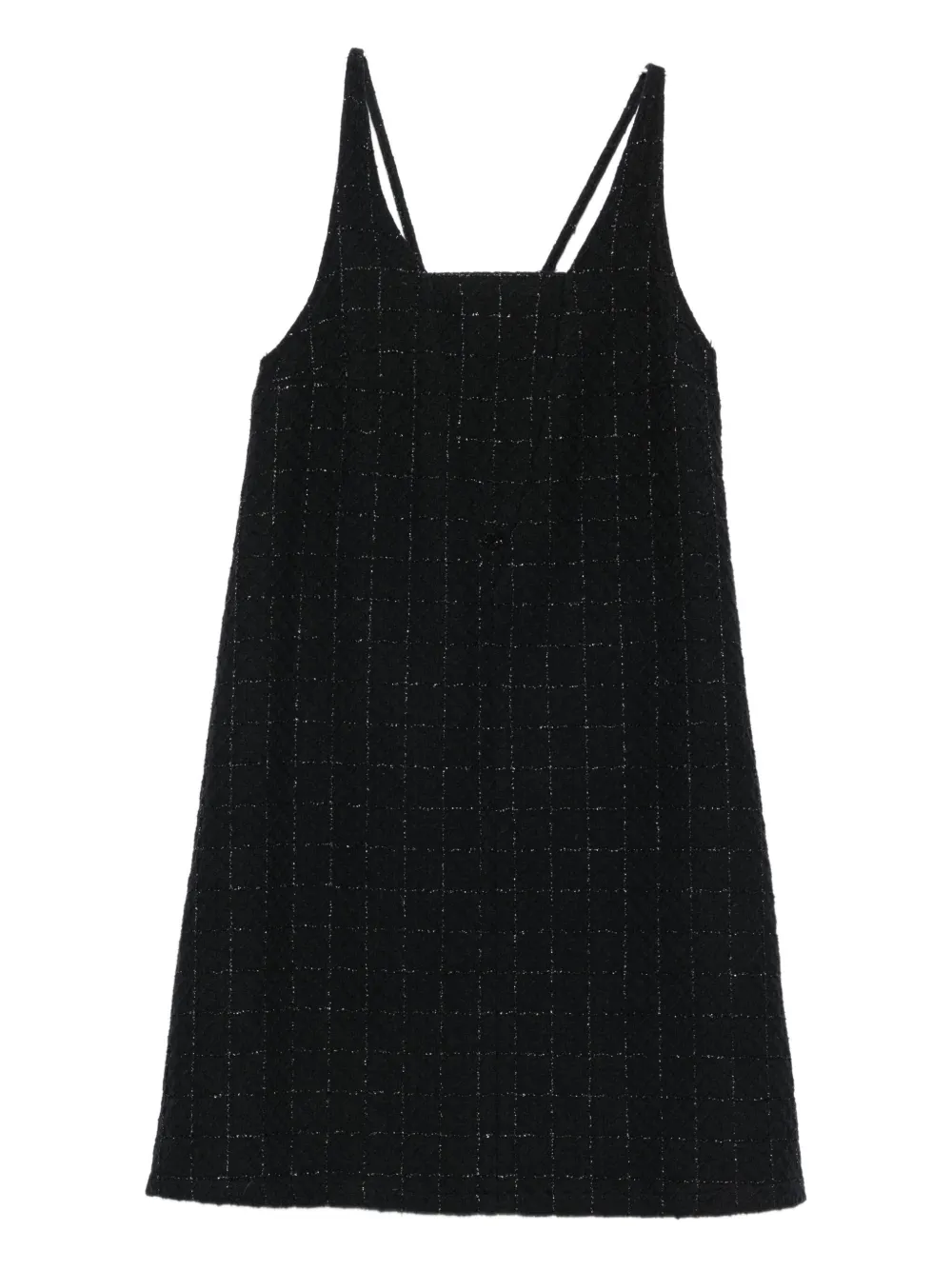 Pre-owned Chanel 2010s Checked Tweed Mini Dress