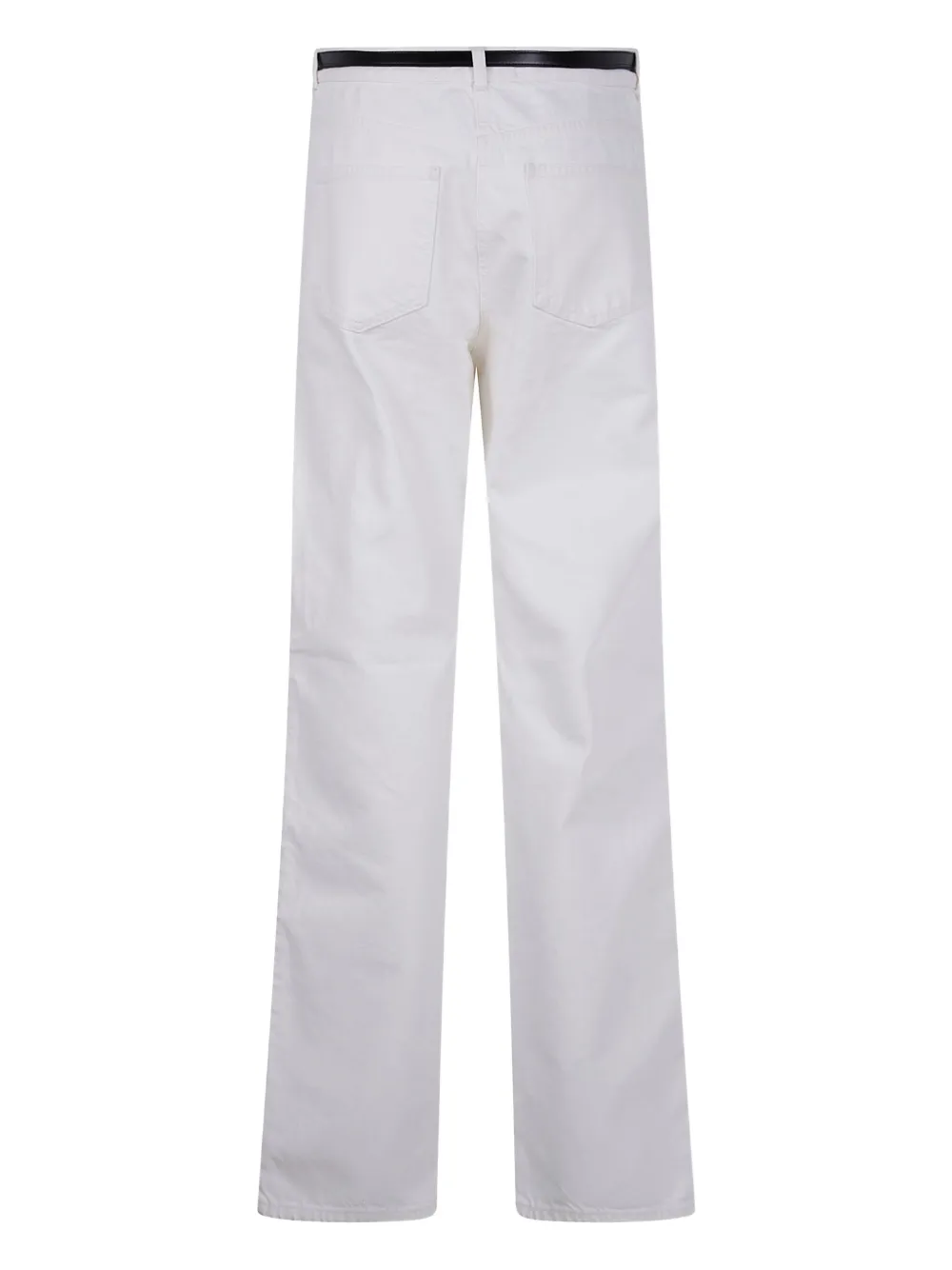 Elisabetta Franchi side-stripe jeans Wit