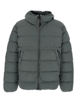 Stone Island フーデッド ダウンジャケット | グレー | FARFETCH JP
