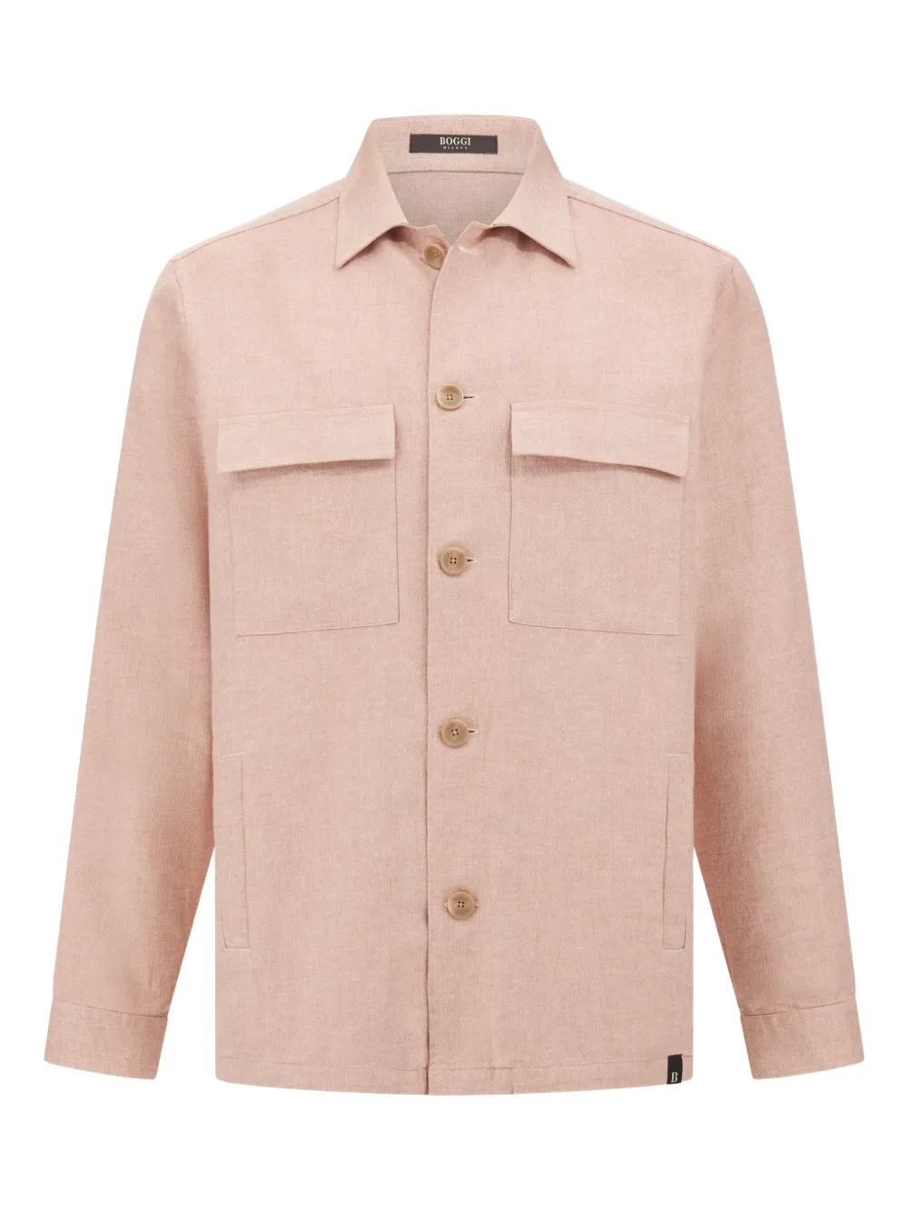 Boggi Milano Link shirtjack met borstzakken Roze