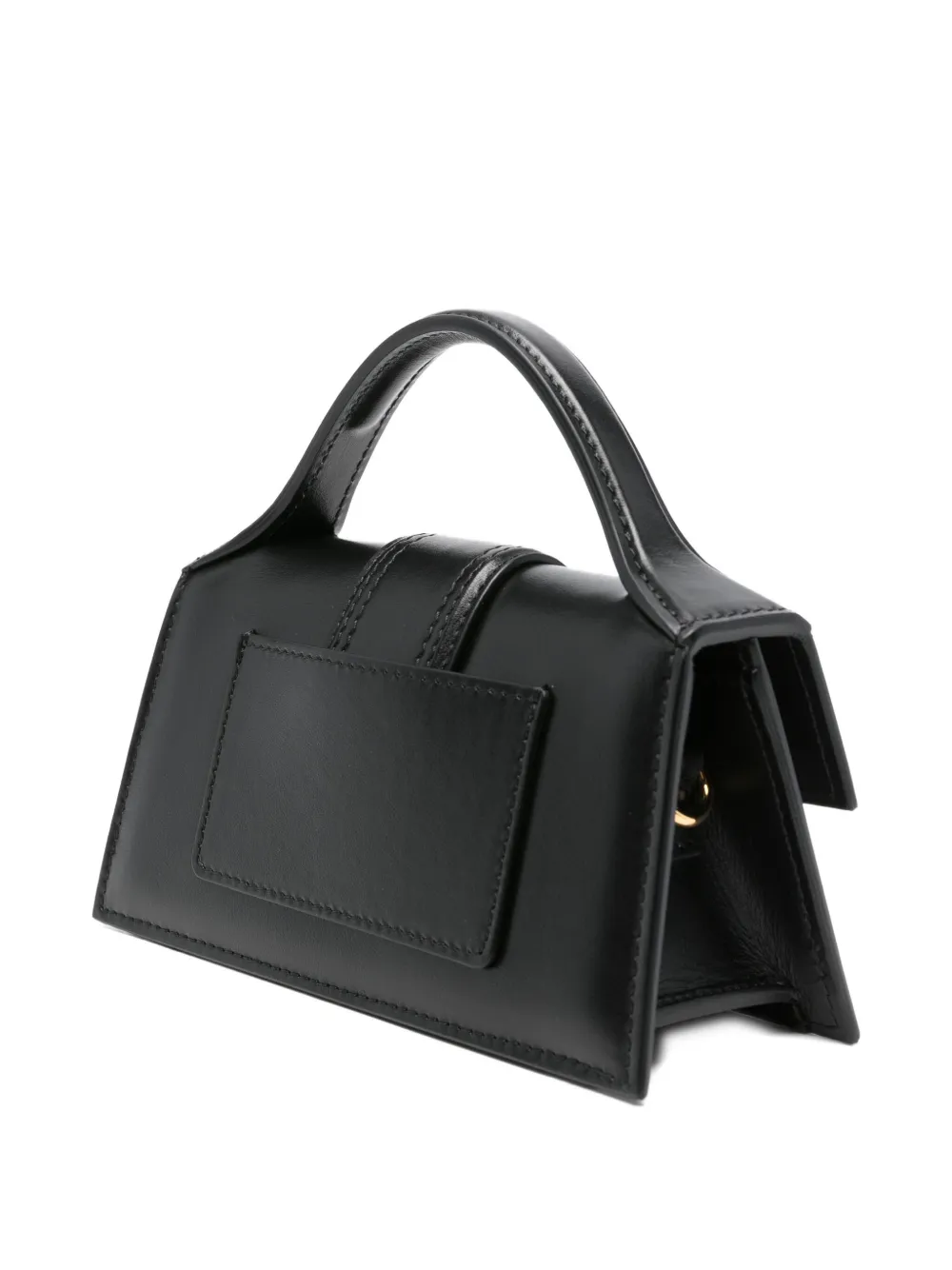 Jacquemus Leren shopper Zwart