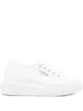 Superga platform lace-up trainers - White