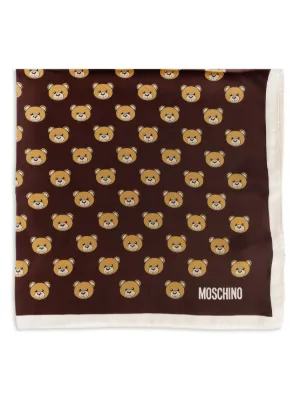 Moschino テディ プリント スクエア スカーフ Moschino（モスキーノ）ウィメンズ マフラー・スカーフ - FARFETCH