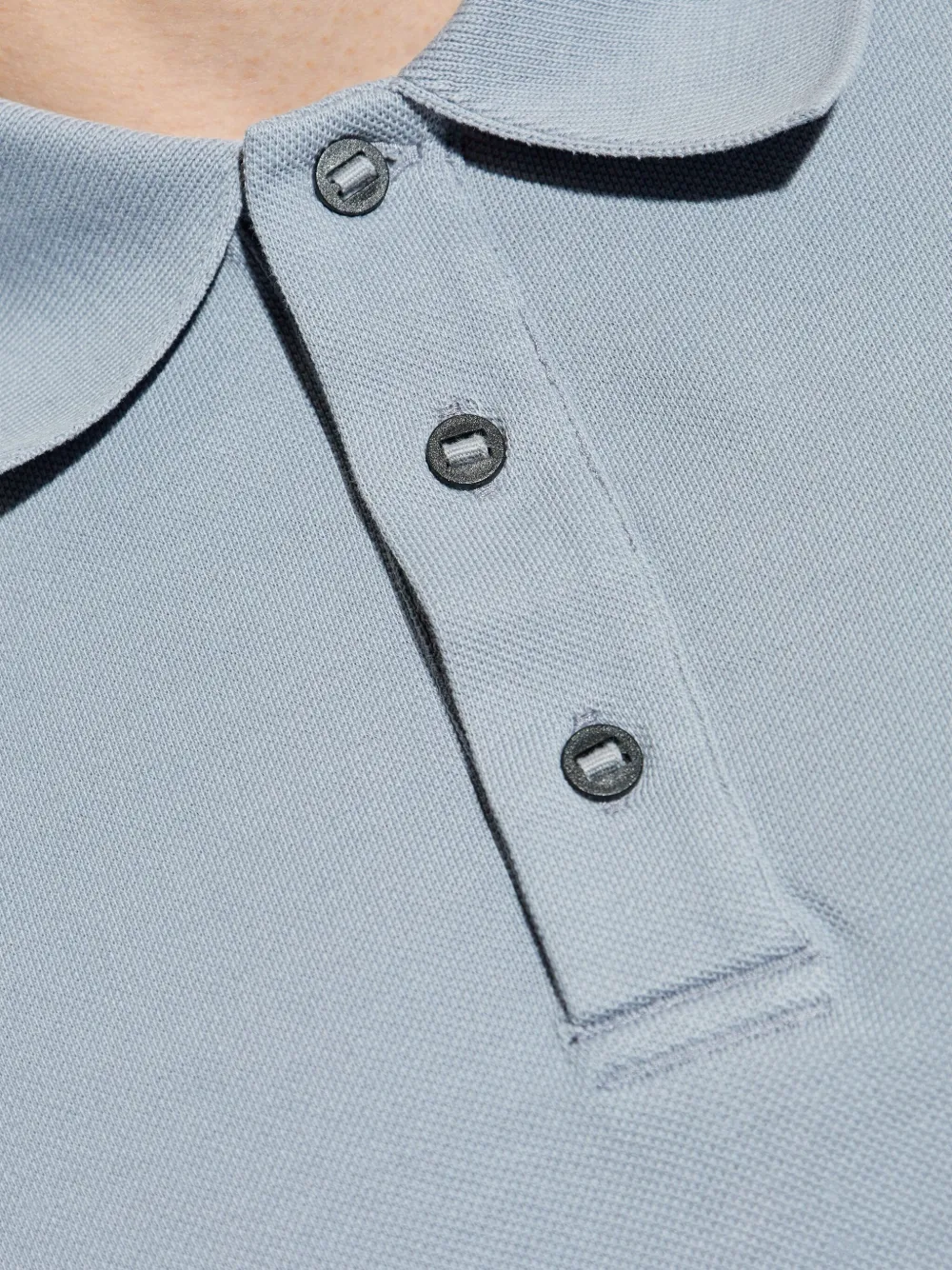 Canada Goose logo-patch polo shirt Blauw