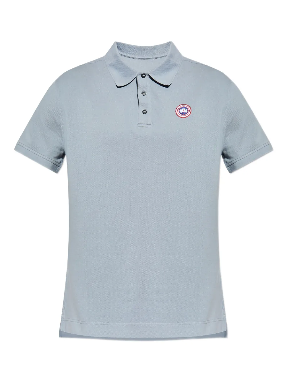 Canada Goose logo-patch polo shirt Blauw