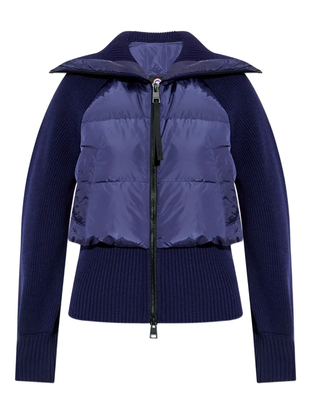 Canada Goose Astoria quilted wool-knit jacket Blauw