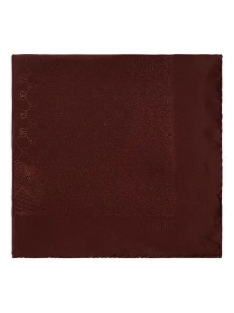 Moschino monogram-pattern silk scarf