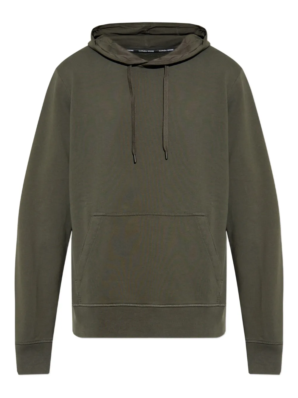 Canada Goose logo-patch kangaroo-pocket hoodie Groen