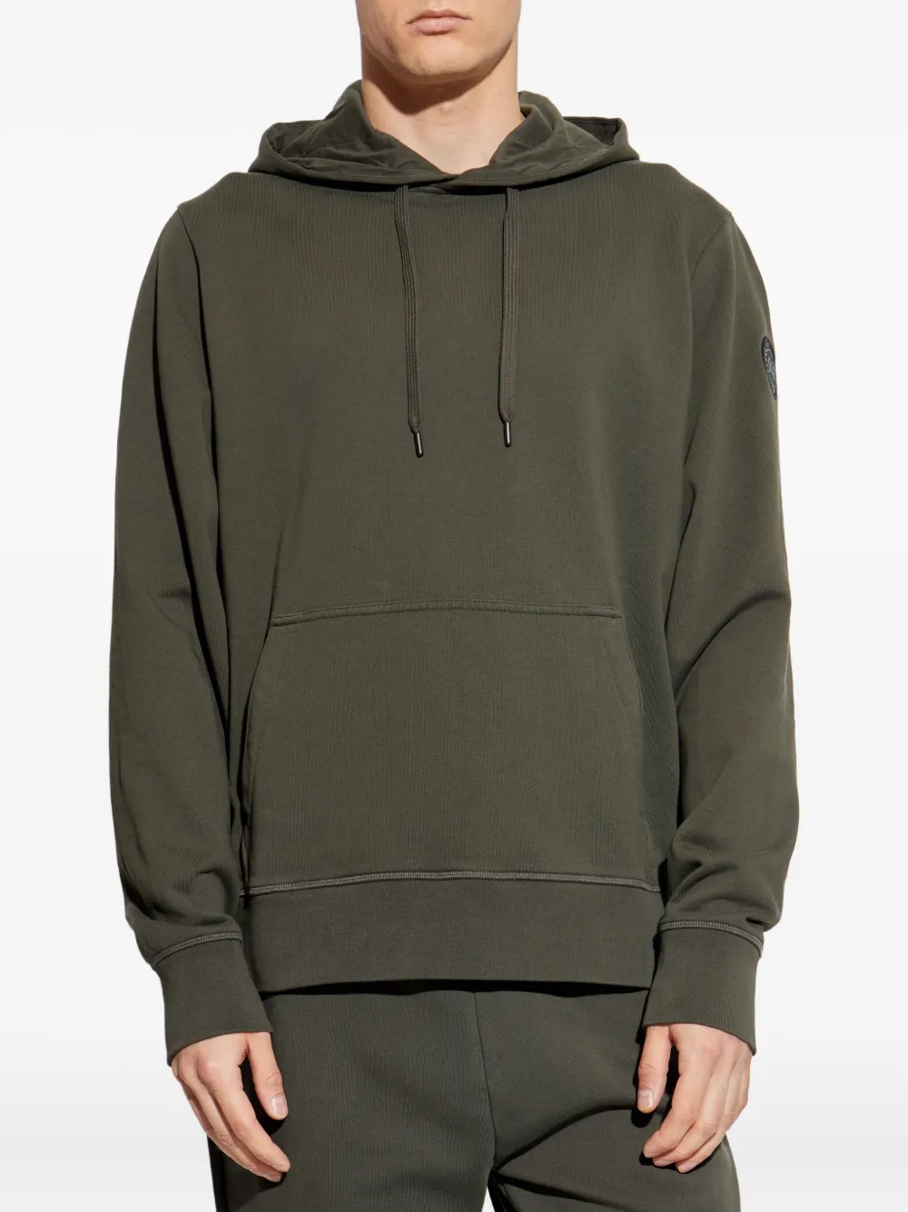 Canada Goose logo-patch kangaroo-pocket hoodie Groen