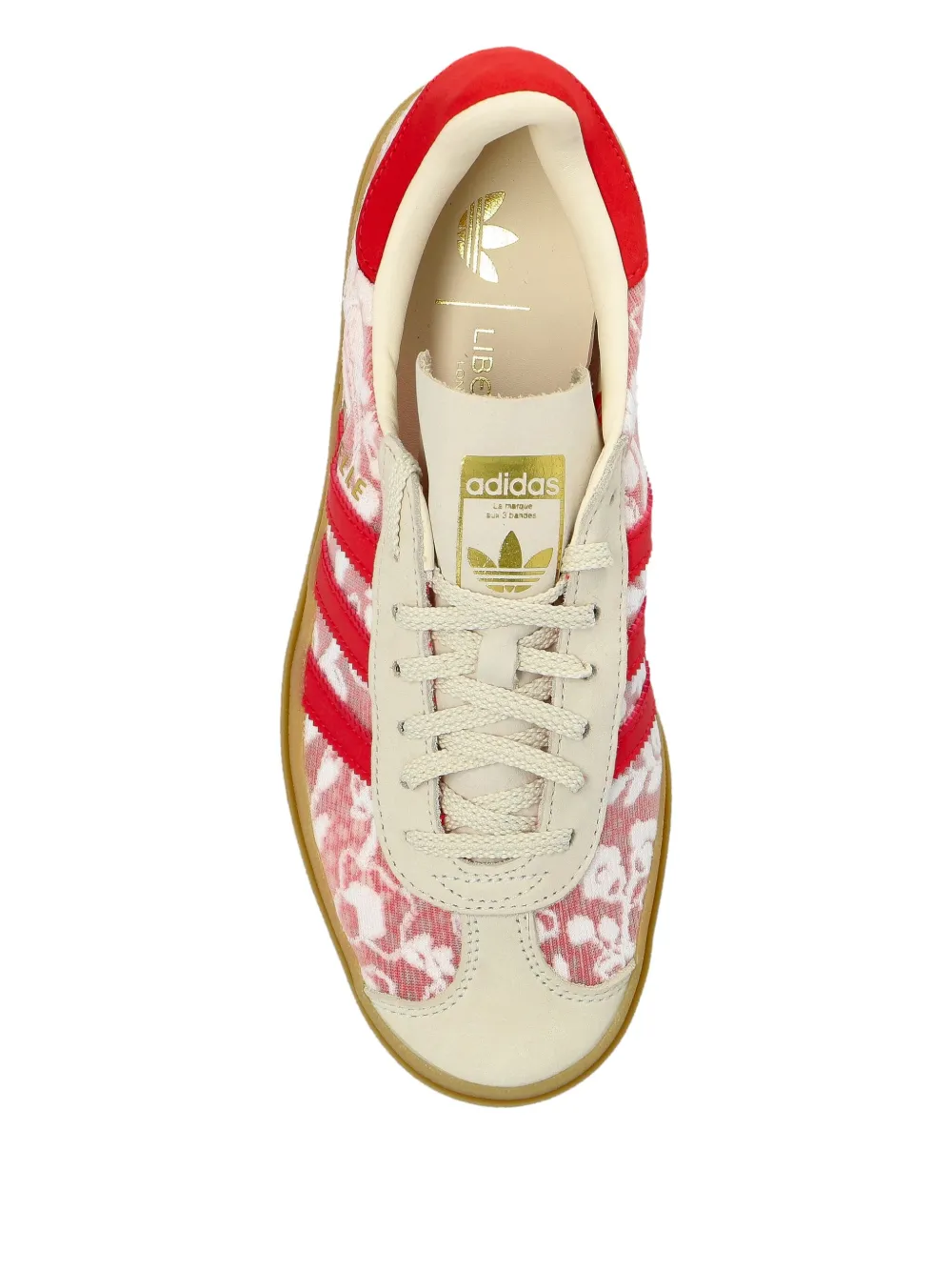 adidas floral-print platform sneakers Red