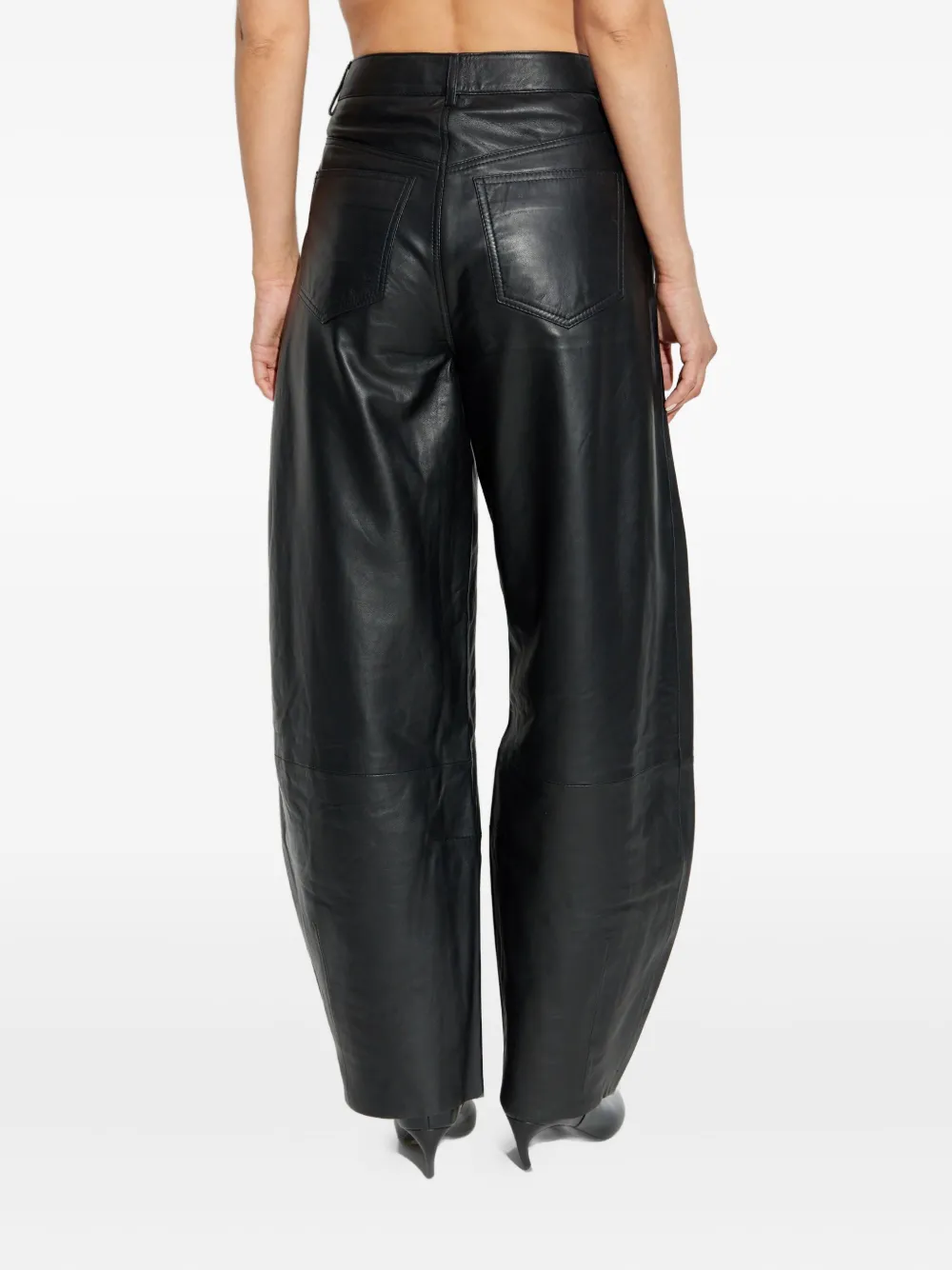 Gestuz leather trousers Zwart