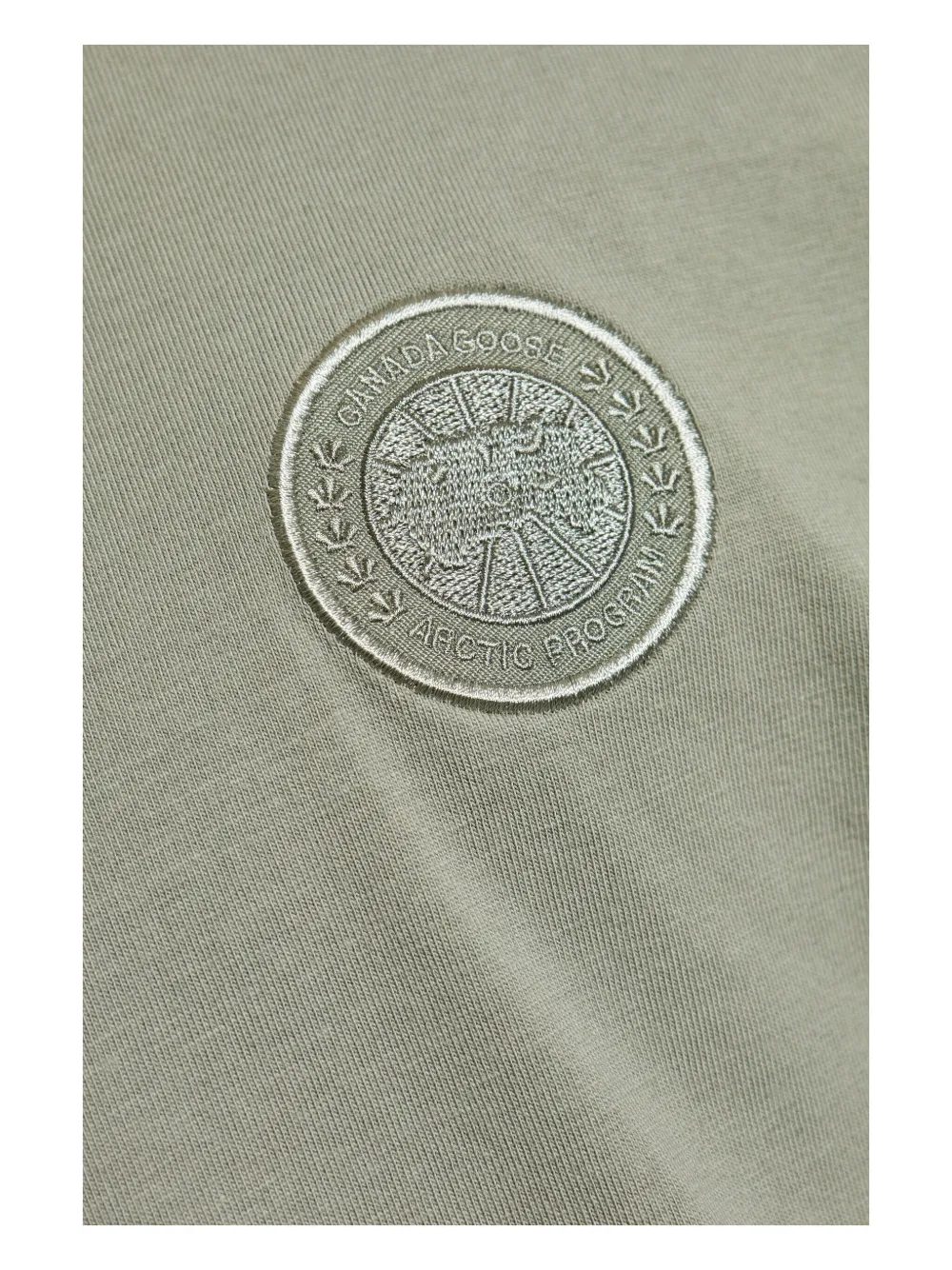 Canada Goose Arctic Program embroidered cotton T-shirt Groen