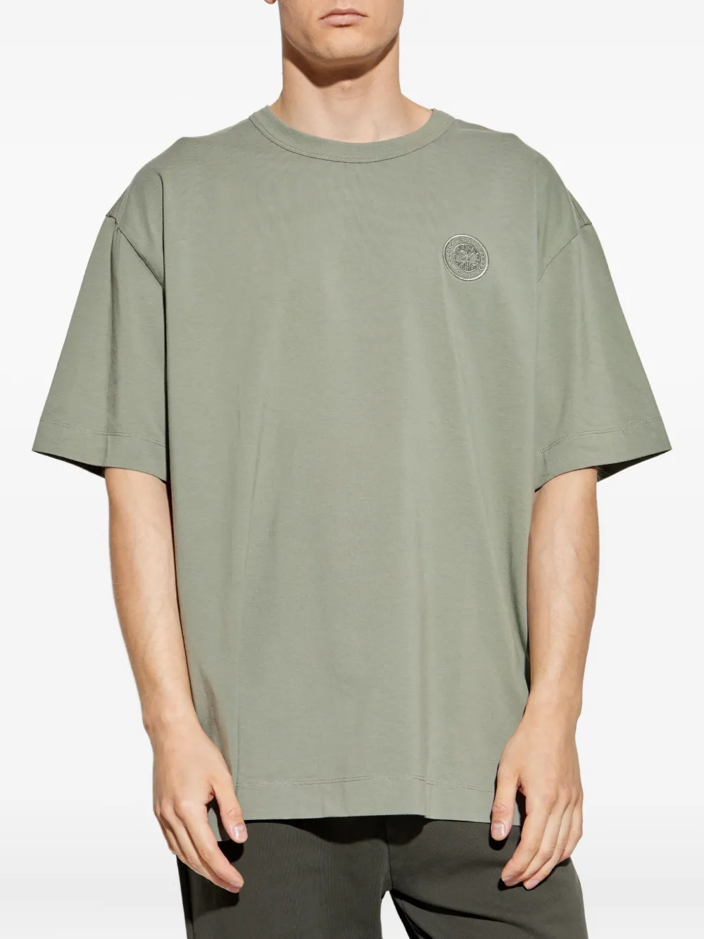 Canada Goose Arctic Program embroidered cotton T-shirt Groen
