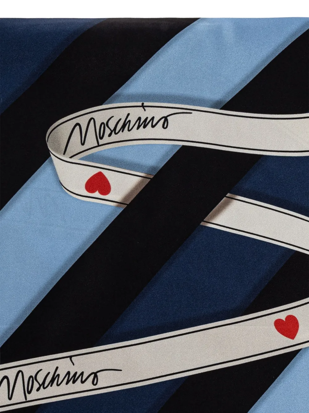 Moschino Zijden sjaal Blauw