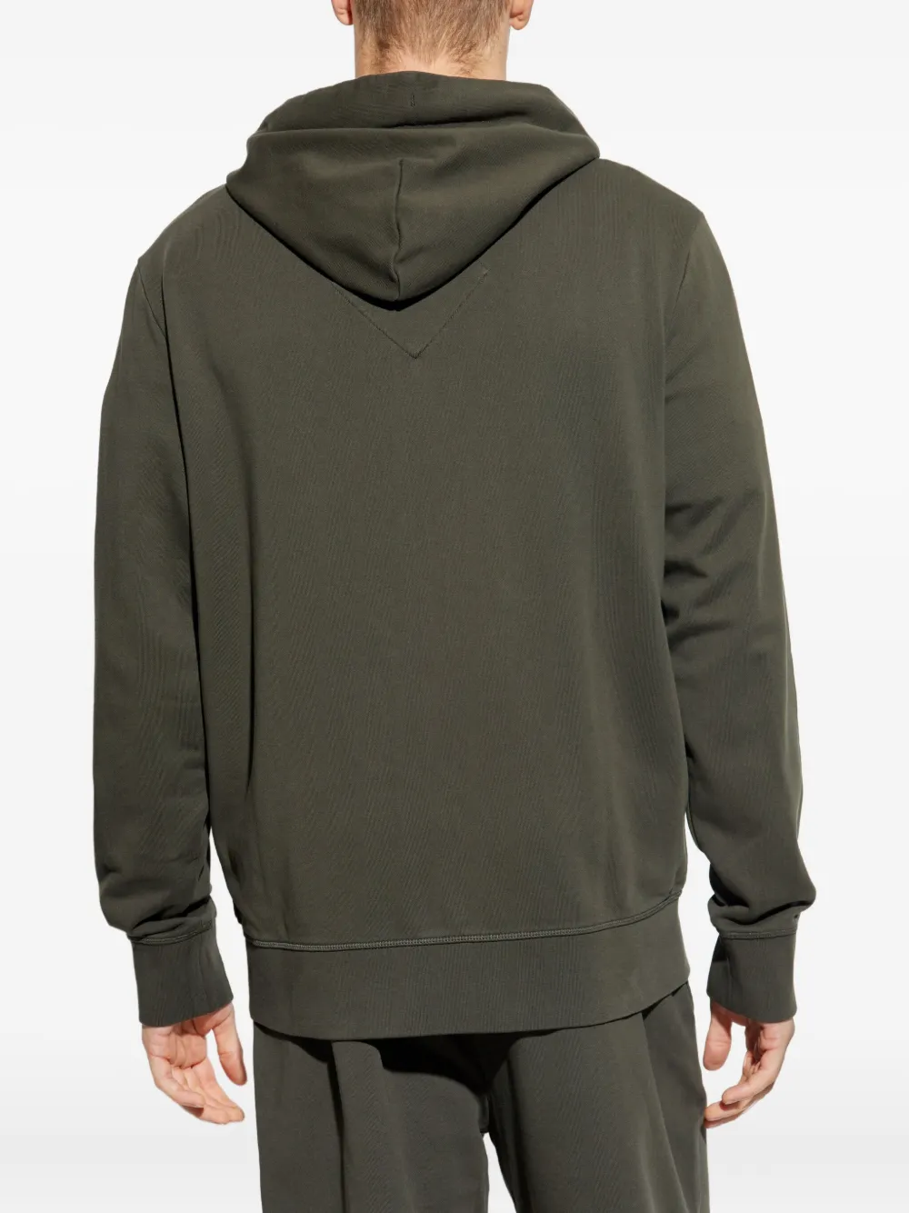 Canada Goose Huron logo-patch zip-up hoodie Groen