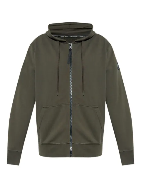 Canada Goose Huron logo-patch zip-up hoodie