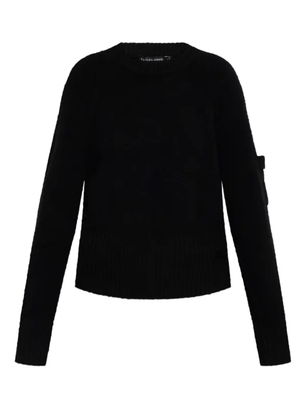 Canada Goose Ribbed-hem Sweater in Black