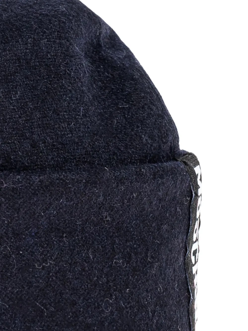 Moschino logo-tag adjustable beanie Blauw