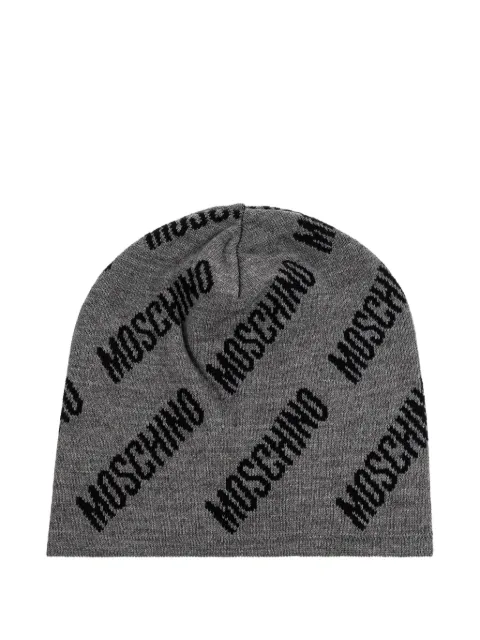 Moschino 로고 패턴 비니