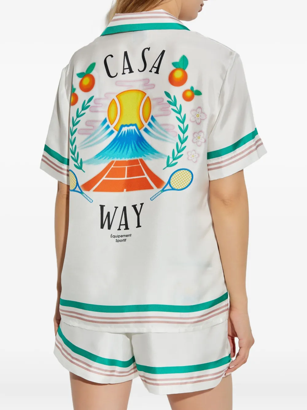 Casablanca Casa Way silk shirt Wit