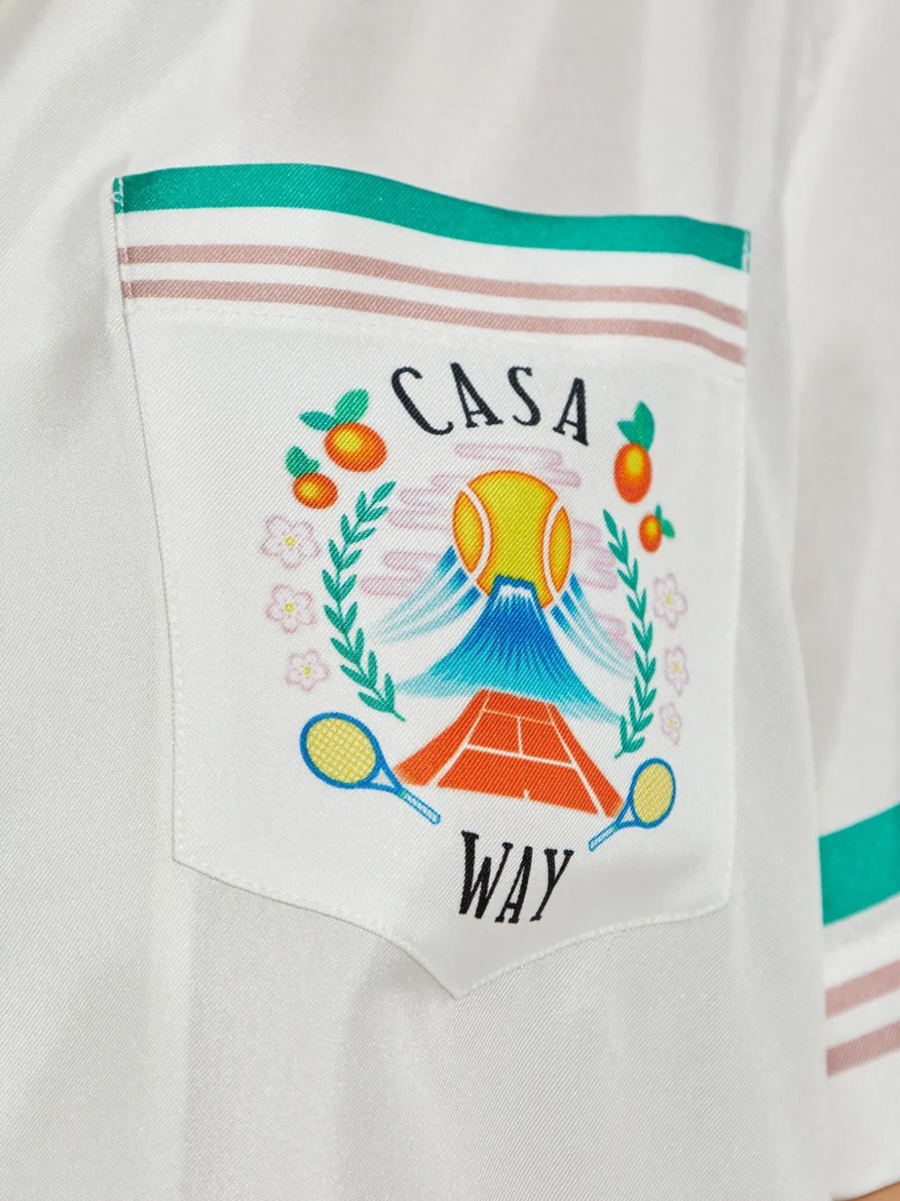 Casablanca Casa Way silk shirt Wit