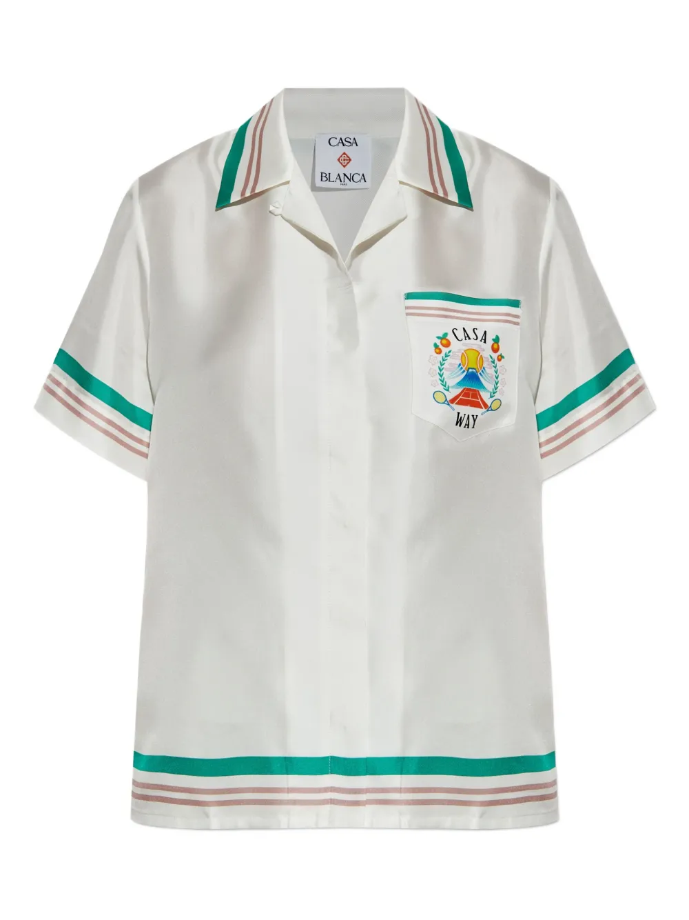 Casablanca Casa Way silk shirt Wit