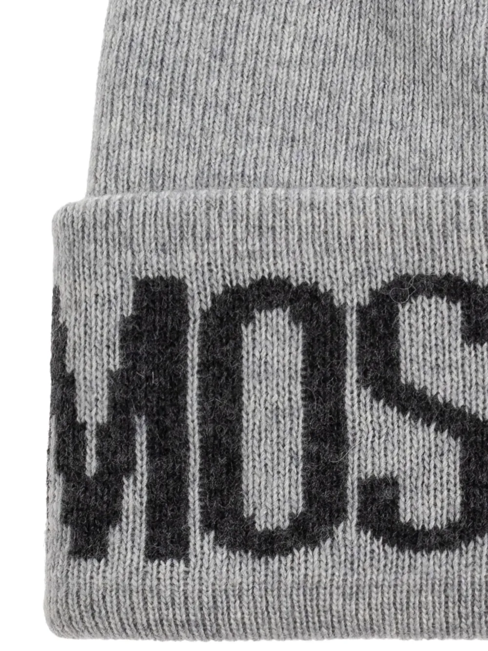 Moschino logo-detail beanie Grijs